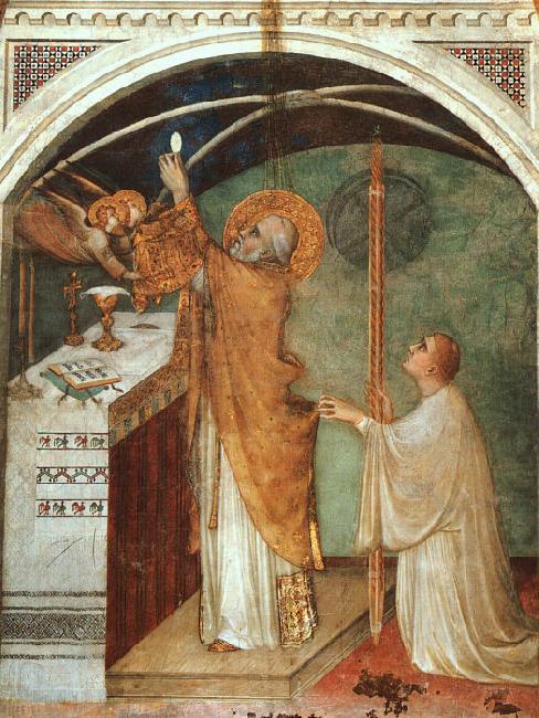 Simone Martini Miraculous Mass oil painting picture
